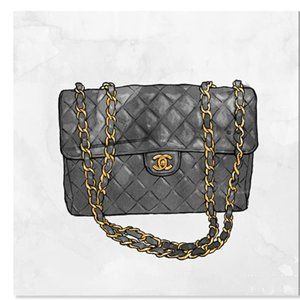 Oliver Gal ''Everything But My bag" Canvas Art, 16" x 16"